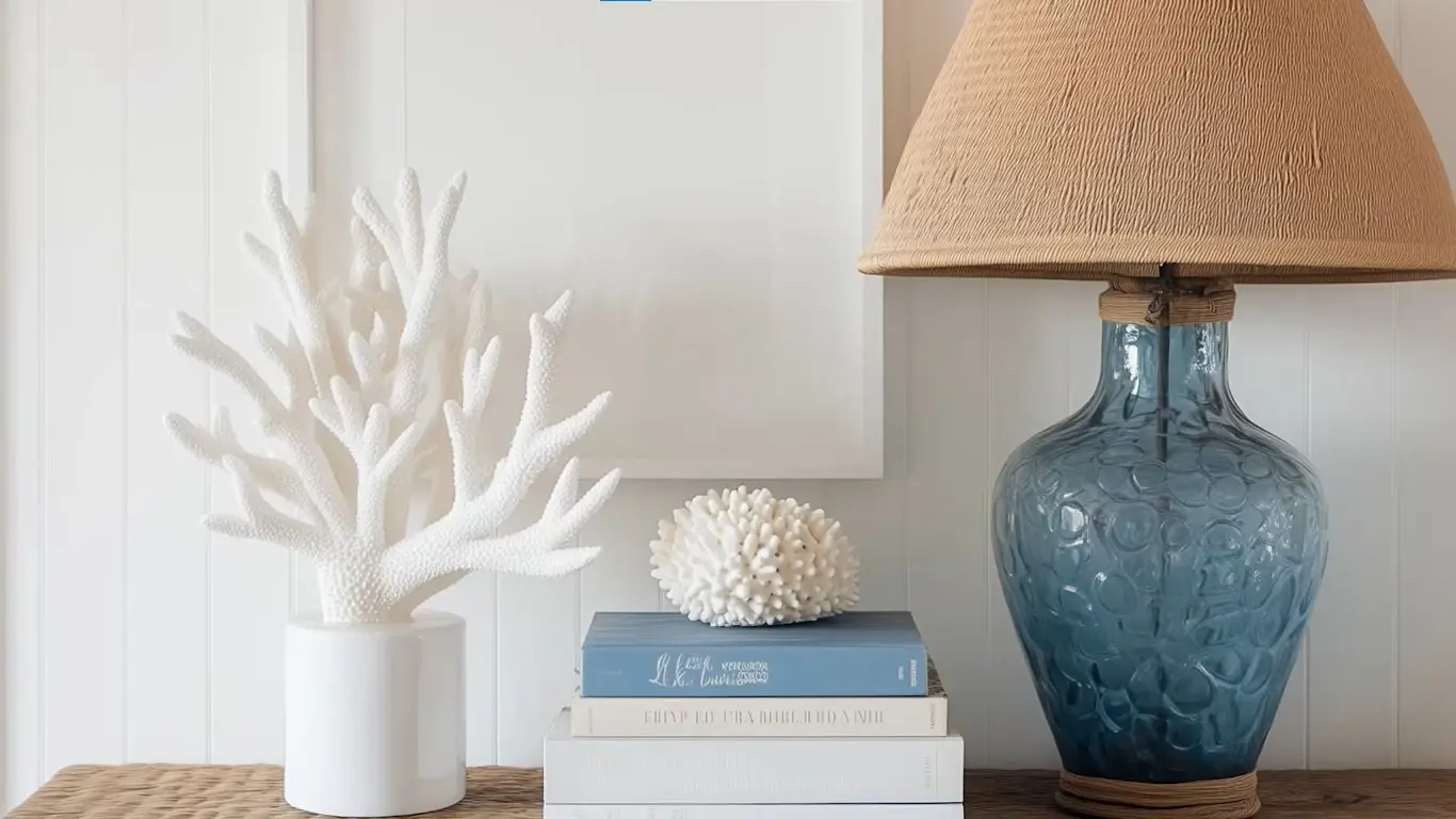 lamp and books